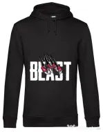 Hoodie barbat cu gluga Beast Negru