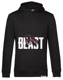 Hoodie barbat cu gluga Beast Negru