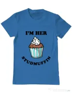 Tricou ADLER barbat Her studmuffin Albastru azuriu