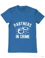 Tricou ADLER barbat Partners in crime 2 Albastru azuriu