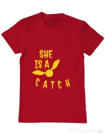 Tricou ADLER barbat She is a catch Rosu
