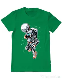 Tricou ADLER barbat Astronaut Verde mediu