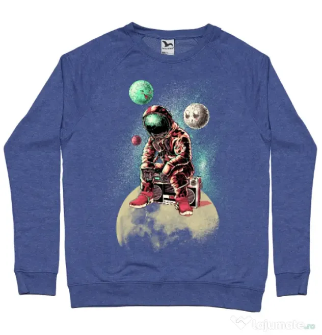 Bluza ADLER barbat Astronaut - DJ Albastru melanj