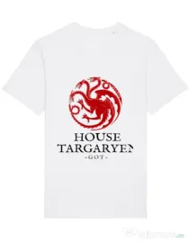 Tricou STANLEY STELLA barbat House Targaryen Alb
