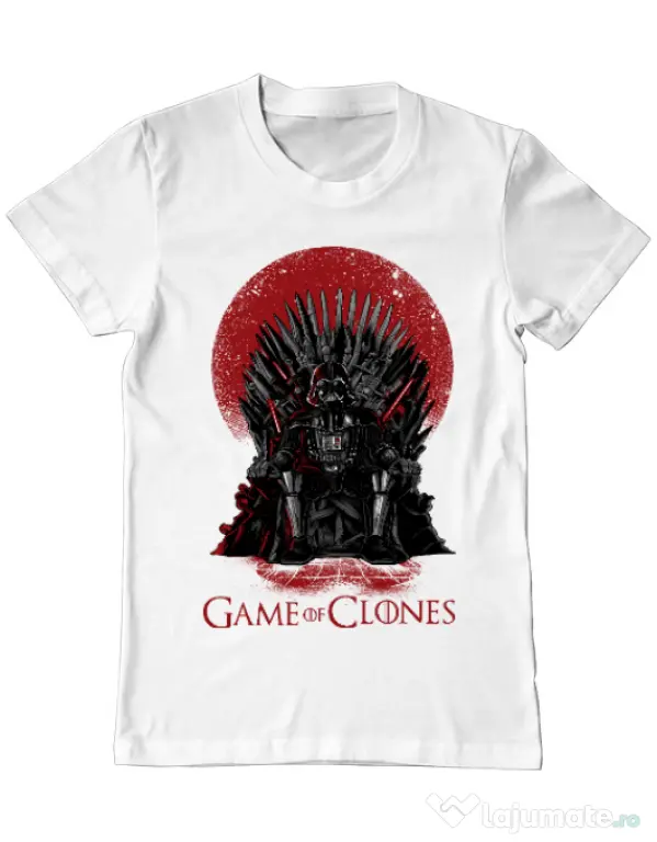 Tricou ADLER barbat Game of Clones Alb