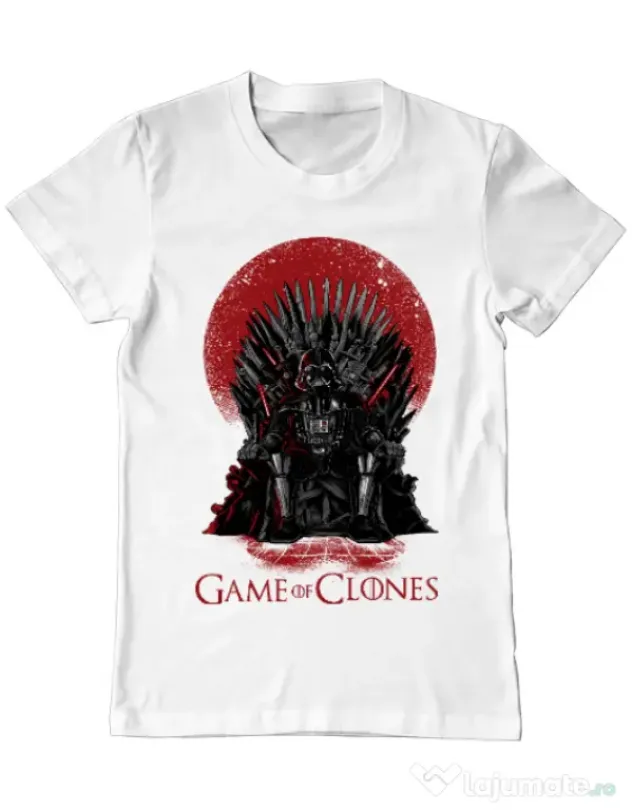 Tricou ADLER barbat Game of Clones Alb