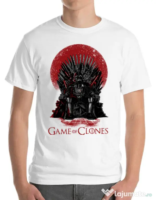 Tricou ADLER barbat Game of Clones Alb