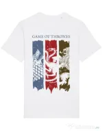 Tricou STANLEY STELLA barbat Game of Thrones Alb