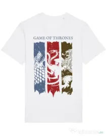 Tricou STANLEY STELLA barbat Game of Thrones Alb