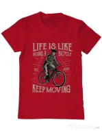 Tricou ADLER barbat Keep moving Rosu