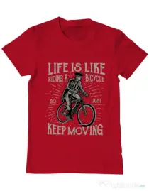 Tricou ADLER barbat Keep moving Rosu