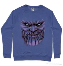 Bluza ADLER barbat Thanos mask Albastru melanj