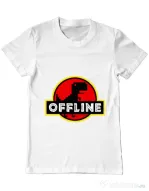 Tricou ADLER barbat Offline Alb