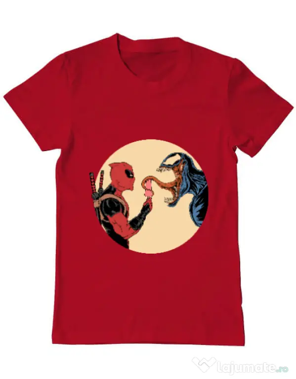 Tricou ADLER barbat Venom icecream Rosu