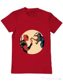 Tricou ADLER barbat Venom icecream Rosu