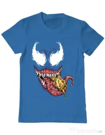 Tricou ADLER barbat Venom pizza Albastru azuriu