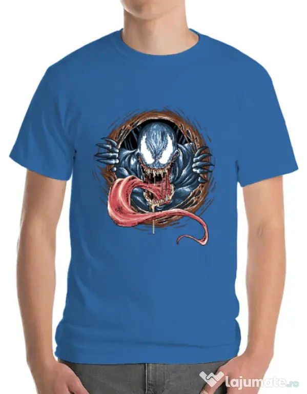 Tricou ADLER barbat Venom rise Albastru azuriu