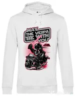 Hoodie barbat cu gluga Star rider Alb