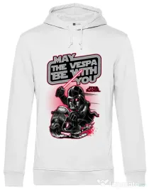 Hoodie barbat cu gluga Star rider Alb