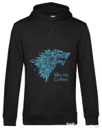 Hoodie barbat cu gluga Walter is coming Negru