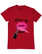 Tricou ADLER barbat Make up lover Rosu