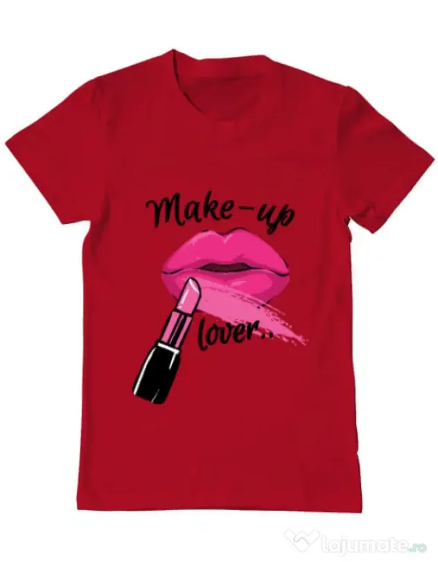 Tricou ADLER barbat Make up lover Rosu