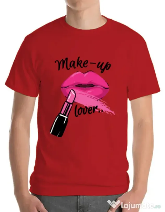 Tricou ADLER barbat Make up lover Rosu