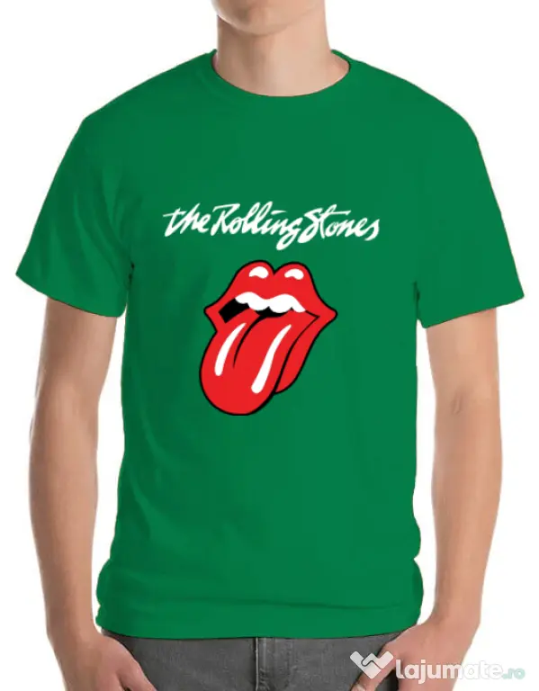 Tricou ADLER barbat The Rolling Stones Verde mediu