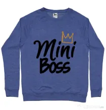 Bluza ADLER barbat Mini boss Albastru melanj