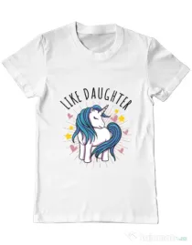 Tricou ADLER barbat Like daughter Alb