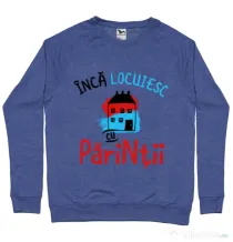 Bluza ADLER barbat Inca locuiesc cu parintii Albastru melanj