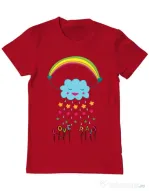 Tricou ADLER barbat Love rain Rosu