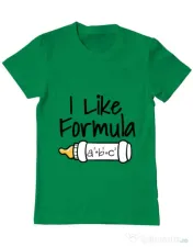 Tricou ADLER barbat I like formula Verde mediu 