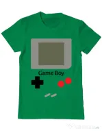Tricou ADLER barbat Game boy Verde mediu