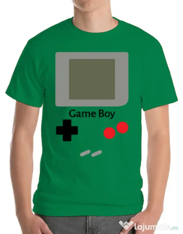 Tricou ADLER barbat Game boy Verde mediu
