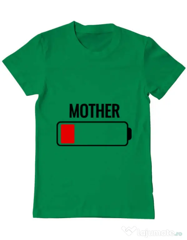 Tricou ADLER barbat Mother battery Verde mediu