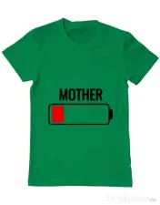 Tricou ADLER barbat Mother battery Verde mediu 