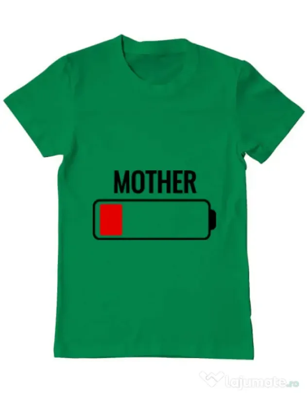 Tricou ADLER barbat Mother battery Verde mediu