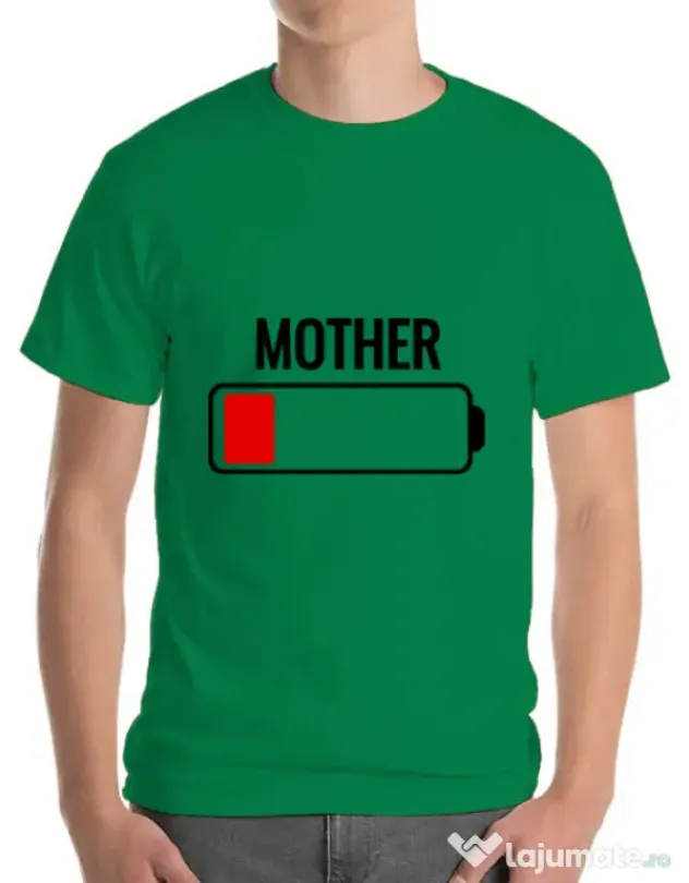 Tricou ADLER barbat Mother battery Verde mediu