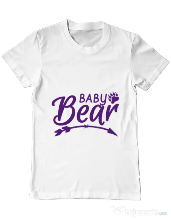 Tricou ADLER barbat Baby bear Alb