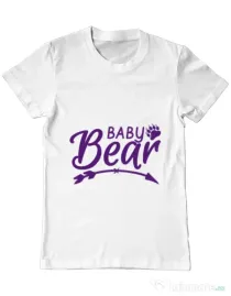 Tricou ADLER barbat Baby bear Alb