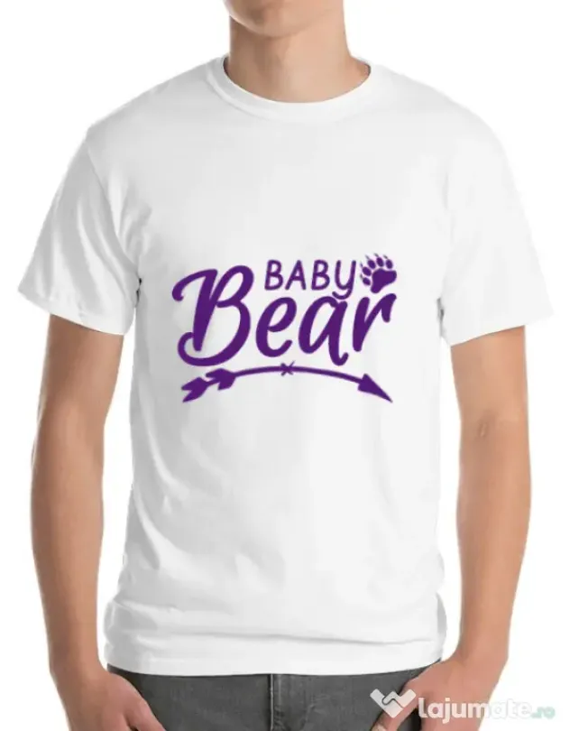Tricou ADLER barbat Baby bear Alb