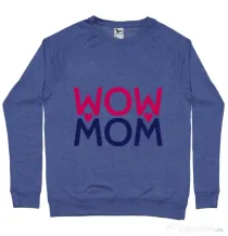 Bluza ADLER barbat Wow mom Albastru melanj