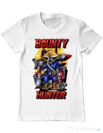 Tricou ADLER barbat Bounty hunter Alb