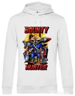 Hoodie barbat cu gluga Bounty hunter Alb