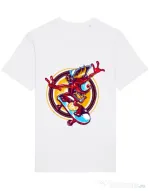 Tricou STANLEY STELLA barbat Cali skate Alb