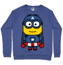 Bluza ADLER barbat Captain minion Albastru melanj