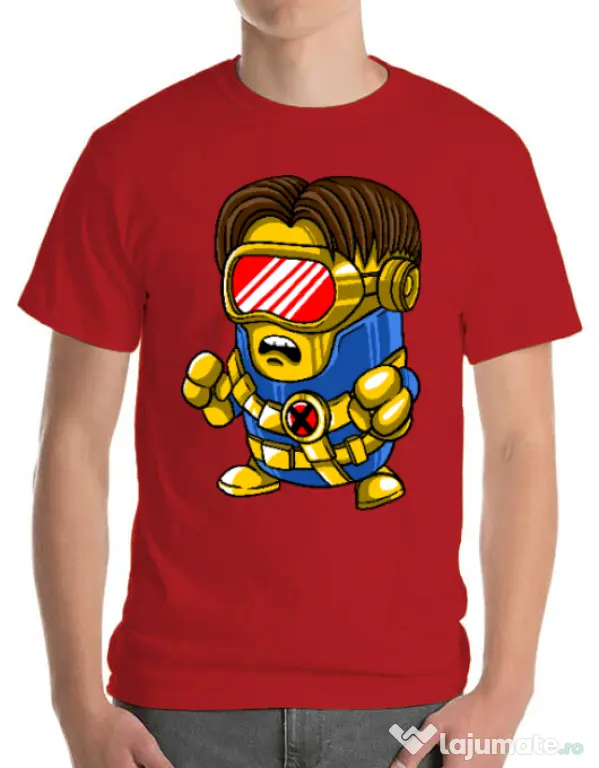 Tricou ADLER barbat Cyclops minion Rosu