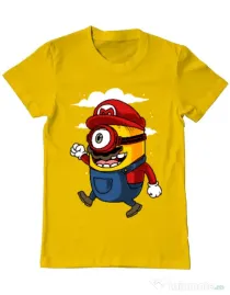 Tricou ADLER barbat Mario minion Galben