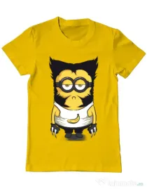 Tricou ADLER barbat Wolve minion Galben